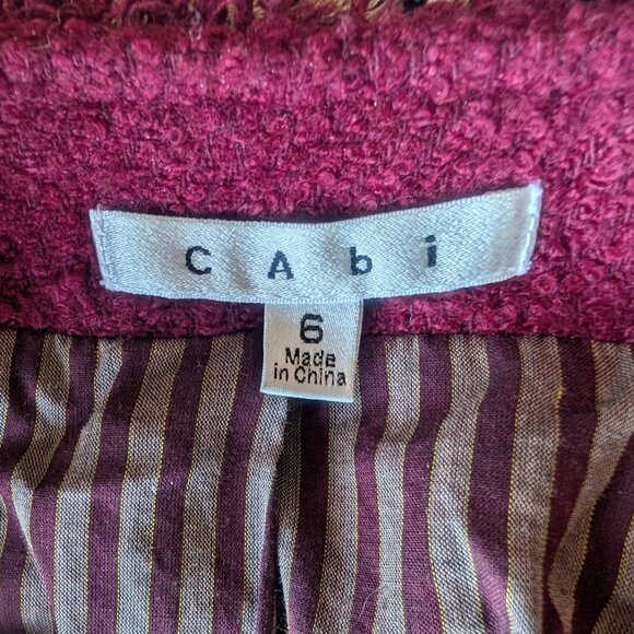 CABi zip jacket in merlot. - Picture 6 of 7